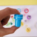 Set 10 Stampile, Embo, pentru Copii 4-6 Ani, Model Printese din Desene, 20 x 5 x 2 cm, Multicolor - imagine 3