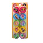 Set 10 Stampile, Embo, pentru Copii 4-6 Ani, Model Printese din Desene, 20 x 5 x 2 cm, Multicolor