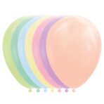 Set 12 Baloane, Embo, din Latex Macaroon, 30 cm, Verde - imagine 5