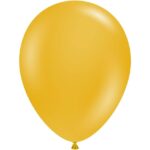 Set 12 Baloane, Embo, din Latex Standard, 30 cm, Galben Mustar