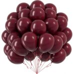 Set 12 Baloane, Embo, din Latex Standard, 30 cm, Grena - imagine 5