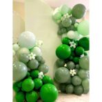 Set 12 Baloane, Embo, din Latex Standard, 30 cm, Verde - imagine 5