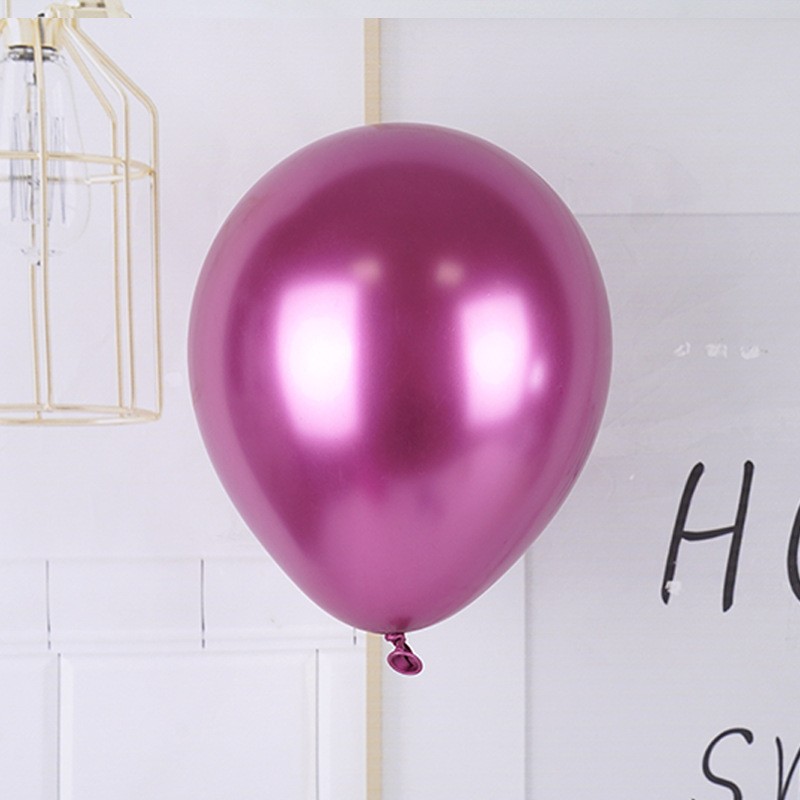 set-12-baloane-latex-cheome-13-cm-fuchsia-6913a2f23b23f Set 12 Baloane, Embo, din Latex Chrome, 13 cm, Fucsia - imagine 4