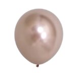 Set 12 Baloane, Embo, din Latex Chrome, 25 cm, Sampanie