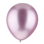 Set 12 Baloane, Embo, din Latex Chrome, 25 cm, Mov Deschis