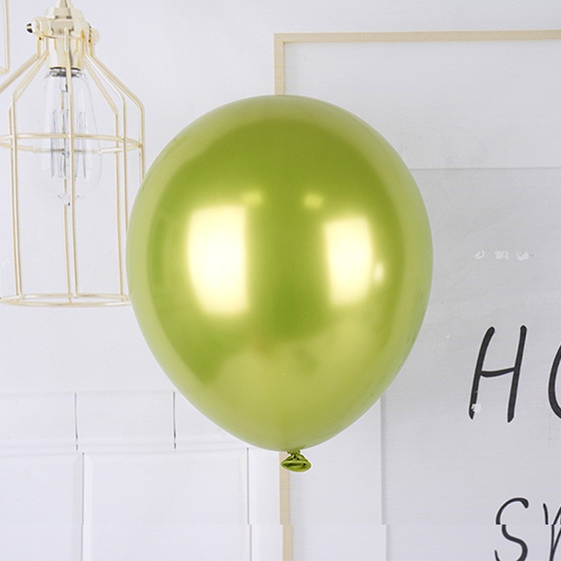 set-12-baloane-latex-cheome-25-cm-verde-lime-69139fc9572ad Set 12 Baloane, Embo, din Latex Chrome, 25 cm, Verde Lime - imagine 3