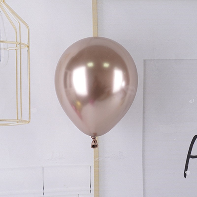 set-12-baloane-latex-cheome-30-cm-champagne-gold-69139c24a5964 Set 12 Baloane, Embo, din Latex Chrome, 30 cm, Sampanie - imagine 2
