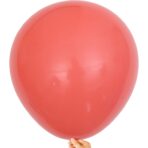 Set 12 Baloane, Embo, din Latex Macaroon, 30 cm, Rosu - imagine 4