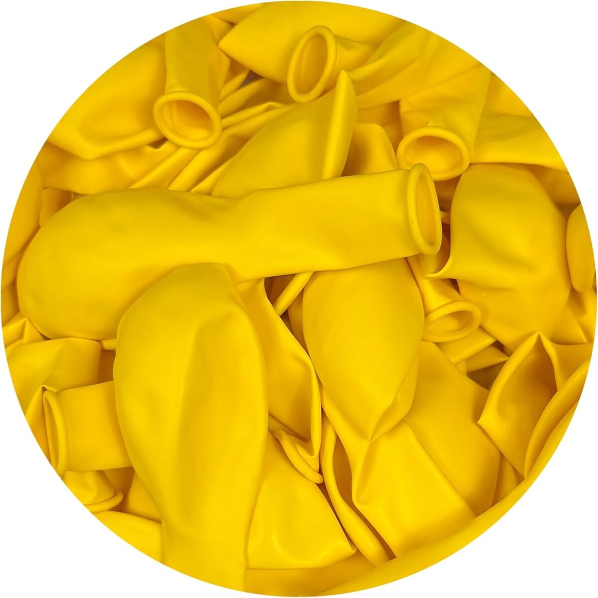 Set 12 Baloane, Embo, din Latex Standard, 13 cm, Galben - imagine 2