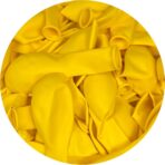 Set 12 Baloane, Embo, din Latex Standard, 13 cm, Galben - imagine 2