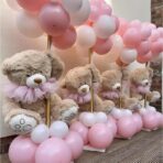 Set 12 Baloane, Embo, din Latex Standard, 30 cm, Roz Deschis - imagine 2