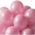 Set 12 Baloane, Embo, din Latex Standard, 30 cm, Roz Deschis - imagine 4