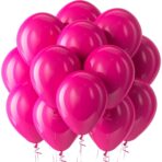 Set 12 Baloane, Embo, din Latex Standard, 30 cm, Roz Zmeura - imagine 5