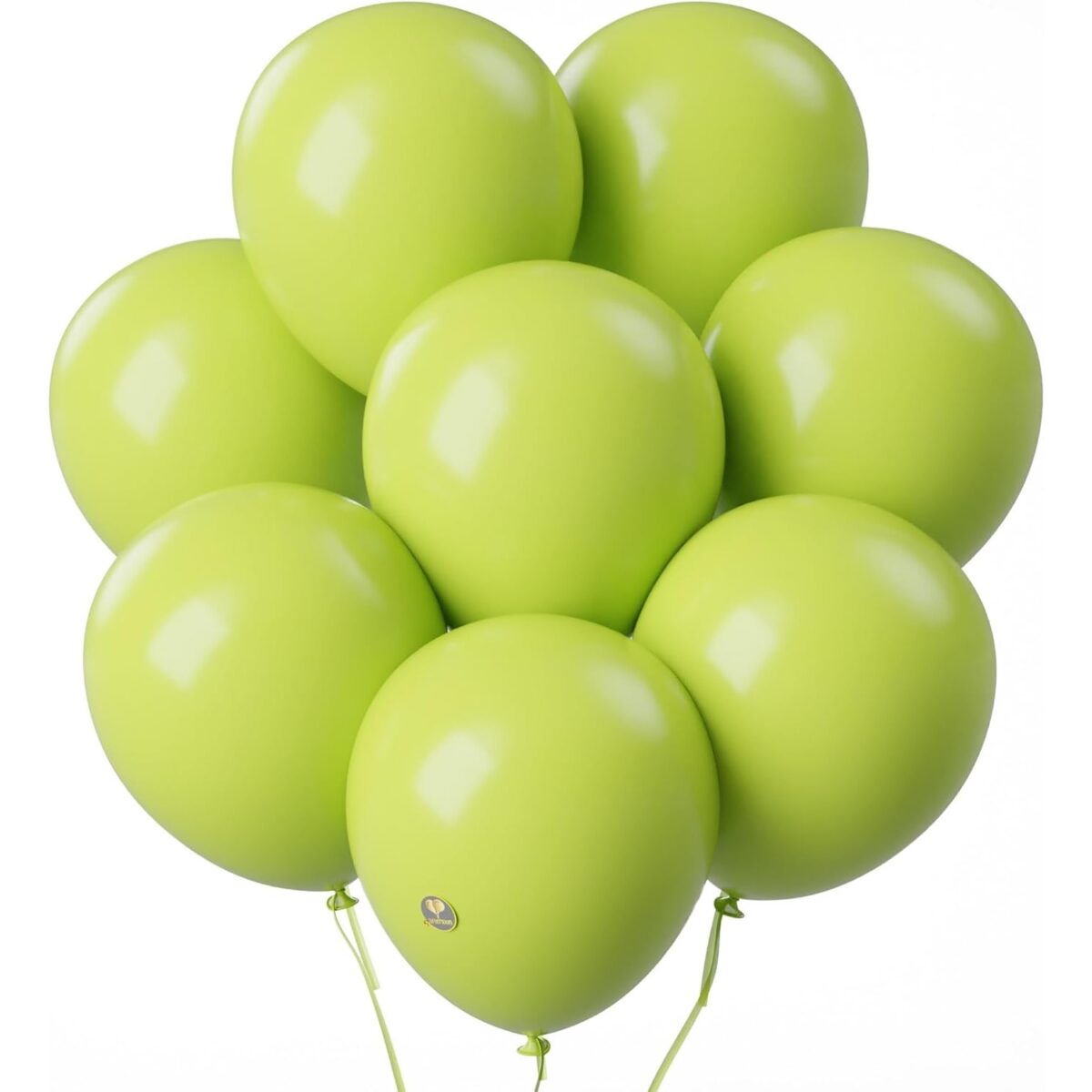 Set 12 Baloane, Embo, din Latex Standard, 30 cm, Verde Lime - imagine 2