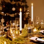 Set 4 Lumanari, Embo, pentru Suport de Masa, Fara Miros si Fum, din Parafina, 2.2 x 25 cm, Alb - imagine 5