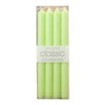 Set 4 Lumanari, Embo, pentru Suport de Masa, Fara Miros si Fum, din Parafina, 2.2 x 25 cm, Verde