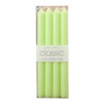 Set 4 Lumanari, Embo, pentru Suport de Masa, Fara Miros si Fum, din Parafina, 2.2 x 25 cm, Verde