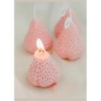 Set 4 Lumanari Parfumate, Embo, Model Capsunici, Ardere 30 min, 52g, 6.3 x 6.3 x 3.8 cm, Roz - imagine 4