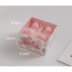 Set 4 Lumanari Parfumate, Embo, Model Capsunici, Ardere 30 min, 52g, 6.3 x 6.3 x 3.8 cm, Roz - imagine 5