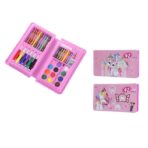 Set 42 Piese de Pictura si Desen, Embo, Tip Penar, Model Pisicuta, 24.3 x 13 x 3 cm, Roz - imagine 2