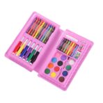 Set 42 Piese de Pictura si Desen, Embo, Tip Penar, Model Pisicuta, 24.3 x 13 x 3 cm, Roz