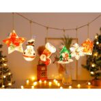 Set 6 decoratiuni de Craciun luminoase, Embo - imagine 9