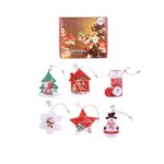 Set 6 decoratiuni de Craciun luminoase, Embo