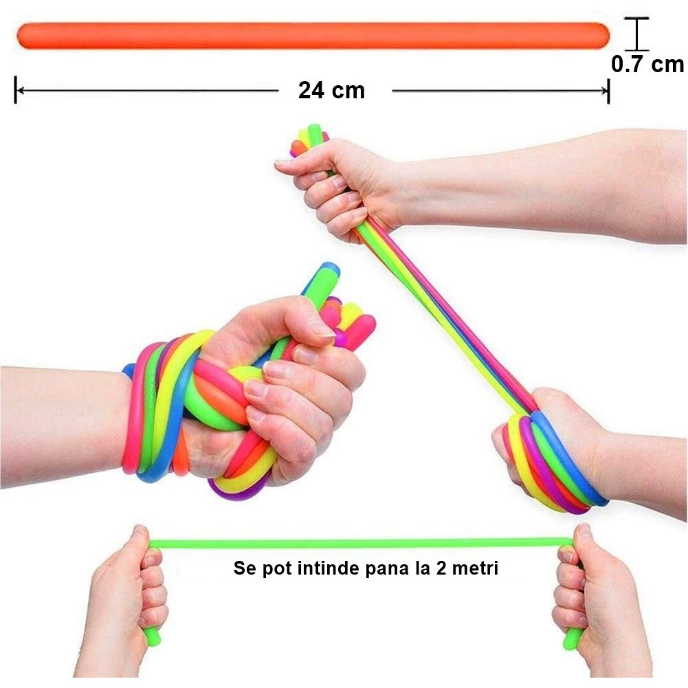 set-6-jucarie-senzoriala-superelastica-24cm-2m-lungime-antistres-colorata-stretchy-string-fidget-flippy-multicolor-main-61f108e56d913 Set 6 Jucarie senzoriala superelastica 24cm-2m lungime, antistres, colorata Stretchy string fidget, Embo, Multicolor - imagine 1