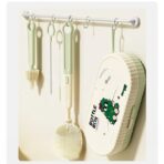 Set 7 Piese de Spalat/Uscat Biberoane, Embo, Portabil, Peri de Silicon, pentru Tetine, Suzete, Biberoane, Paie, Cutie Inclusa, 20 x 9.5 cm, Verde - imagine 2