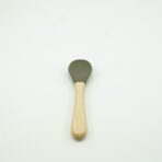 Set 8 piese diversificare bebelusi si copii din silicon Embo, baveta, farfurie compartimentata cu ventuza, bol cu ventuza, tacamuri din lemn si silicon, cana pentru gustari, fara alergeni, verde inchis - imagine 5