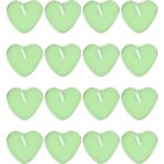 Set 9 Lumanari in Forma de Inima, Embo, pentru Ziua Indragostitilor, Aroma de Mar, Ardere 3.5 h, din Parafina, 4 x 2 cm, Verde - imagine 3