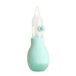 Set Aspirator Nazal pentru Copii, Embo, Manual, Anti-Reflux, cu Pompita, Usor de Curatat, Varf din Silicon, 11.2x4cm, Verde