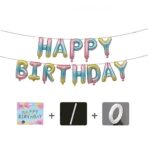 Set baloane folie Embo, Happy Birthday, 40 cm, multicolor - imagine 2