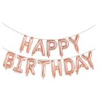 Set baloane folie Embo, Happy Birthday, 40 cm, rose gold