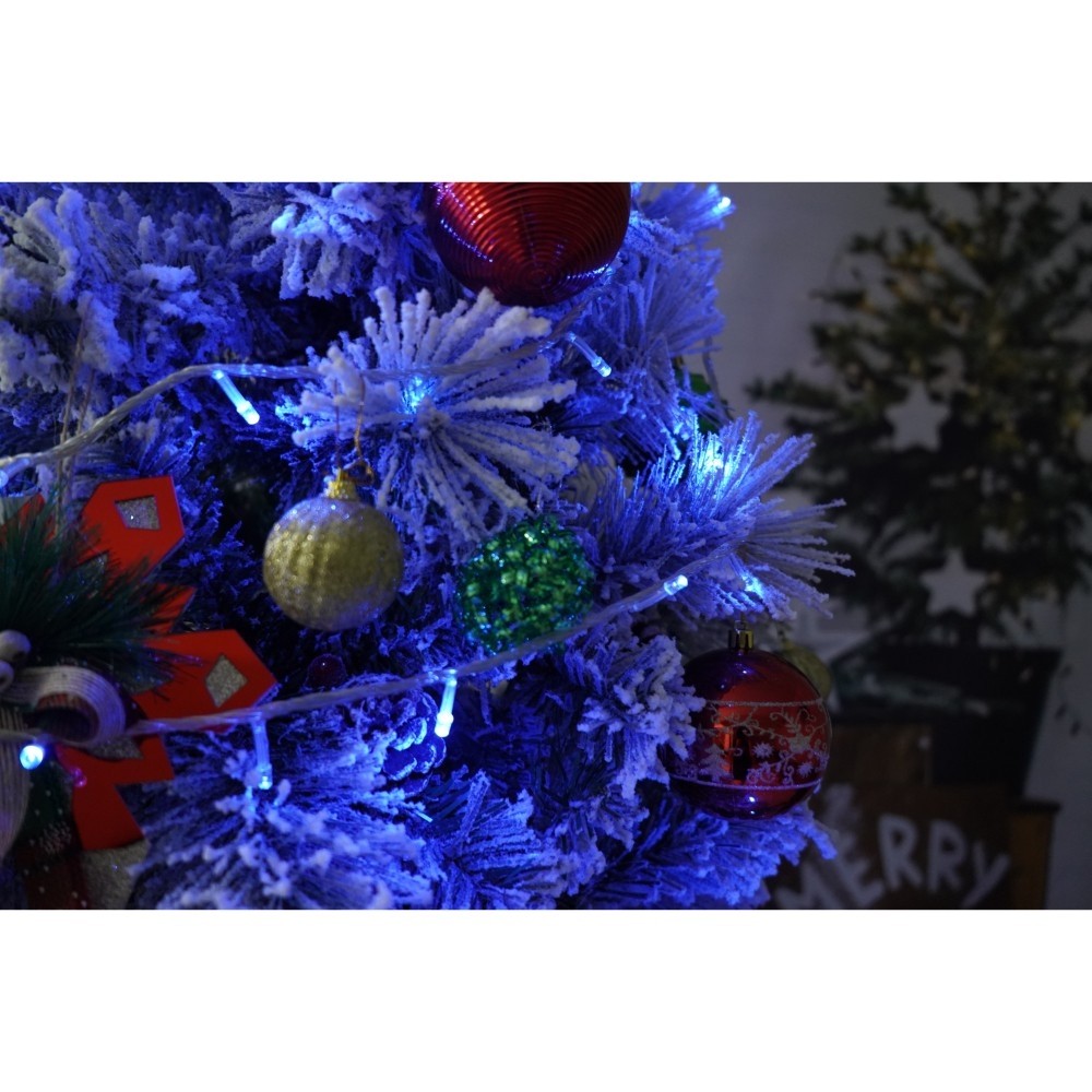 set-brad-artificial-de-craciun-si-elemente-decorative-nins-decorat-cu-conuri-pin-pentru-interior-ext-61f1c7c79db09 Set brad artificial de Craciun si elemente decorative, nins, decorat cu conuri pin, pentru interior/exterior, inaltime 210 cm, diametru 131 cm, 630 ramuri, Embo, alb/verde, suport metalic inclus - imagine 6
