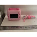 Set Camera Instantanee pentru Copii, Embo, Ecran HD 2.4'', 24MP, 720P Video, 1200 mAh, cu Functie de Printare Alb-Negru, cablu USB-C, Bluetooth, Compatibil iOS/Android, Imprimare APP, Roz - imagine 3