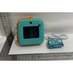 Set Camera Instantanee pentru Copii, Embo, Ecran HD 2.4'', 24MP, 1200 mAh, cu Functie de Printare Alb-Negru, cablu USB-C, Bluetooth, Compatibil iOS/Android, Model Dinozaur, Turcoaz - imagine 3