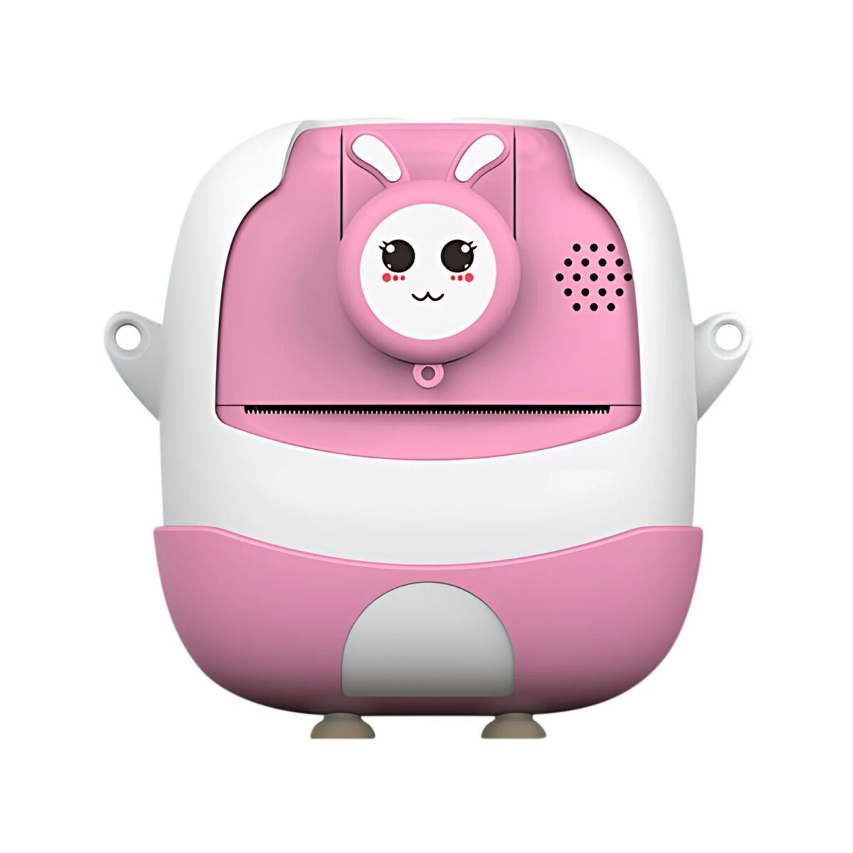 Set Camera Instantanee pentru Copii, Embo, Ecran HD 2.4'', 24MP, 720P Video, 1200 mAh, cu Functie de Printare Alb-Negru, cablu USB-C, Bluetooth, Compatibil iOS/Android, Imprimare APP, Model Iepure Emoji, Roz - imagine 10