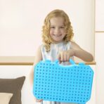 Set Constructie Bormasina Magica cu Servieta, Embo, 310 Piese, Albastru, Piese Multicolore, Plastic, 31x46 cm - imagine 9