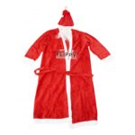 Set Costum de Mos Craciun, Embo, rosu, pentru adulti, catifea, 4 piese