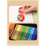 Set 180 Piese pentru Desen si Pictura, Embo, Tip Servieta din Lemn, Model Natur, 46 x 30.9 x 4.1 cm, Multicolor - imagine 5