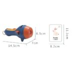 Set Jucarie Educativa, Embo, Proiector Tip Lanterna Pentru Copii, 6 Teme, 48 de Imagini, Cutie Depozitare, +3 ani, Albastru - imagine 12