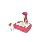 Set jucarie educativa proiector cu masa pentru desen, 48 de imagini, 6 discuri de proiectare, creioane colorate, cutie depozitare, +3 ani, Rosu - imagine 3