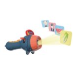 Set Jucarie Educativa, Embo, Proiector Tip Lanterna Pentru Copii, 6 Teme, 48 de Imagini, Cutie Depozitare, +3 ani, Albastru - imagine 2