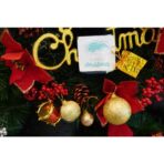 Set 45 Globuri de Craciun, Embo, pentru Brad, Model 2, cu Glitter, Lucioase, Multicolor - imagine 4