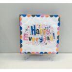 Set 20 Servetele de Masa, Embo, din Hartie, 33 x 33 cm, Model Happy Everyday, Multicolor - imagine 4