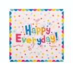 Set 20 Servetele de Masa, Embo, din Hartie, 33 x 33 cm, Model Happy Everyday, Multicolor