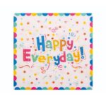 Set 20 Servetele de Masa, Embo, din Hartie, 33 x 33 cm, Model Happy Everyday, Multicolor