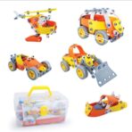 Set pentru construit masini, Embo, Educativ si creativ, 148 piese - imagine 5