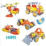 Set pentru construit masini, Embo, Educativ si creativ, 148 piese - imagine 6
